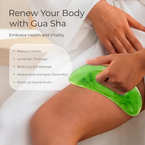 Herramienta De Masaje Gua Sha Scienlodic Body Con Mango Para