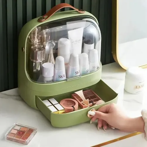 Organizador De Cosméticos – Transportable Color Verde