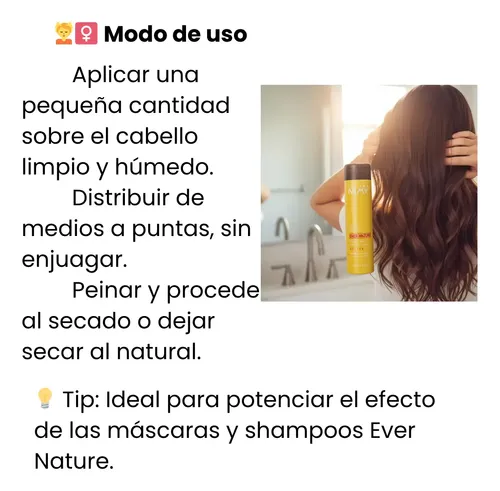 Crema Peinar Hidratante Anti Frizz Ever Nature Mav X 250ml