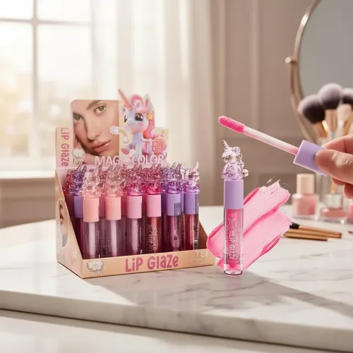 Lip Gloss Labial Magico Cambia Color Tei Make Up Unicornio