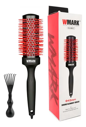 Cepillo Redondo Térmico Para Cabello 43mm Peluquería Wmark N
