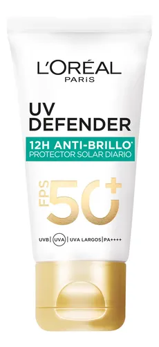 Loreal Paris Uv Defender Crema Anti Brillo Fps50 40g S/color