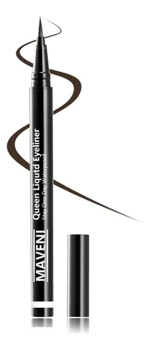 Delineador Líquido Impermeable Qd 02 Dark Brown Ultrafina