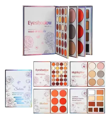 Paleta Libro De Maquillaje, Paleta De Sombras De Ojos Viaje