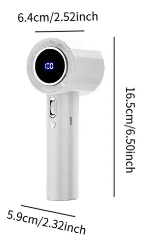 /-secador De Pelo Inalámbrico Portátil Con Pantalla Digital