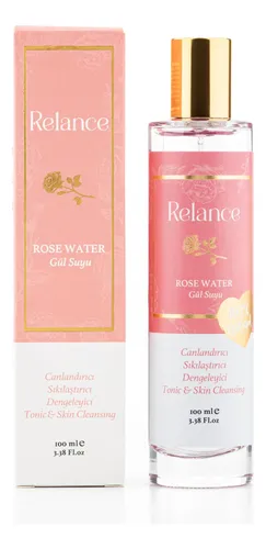 Rose Water Tonic, Natural Skin Cleansing Solution, Pink,