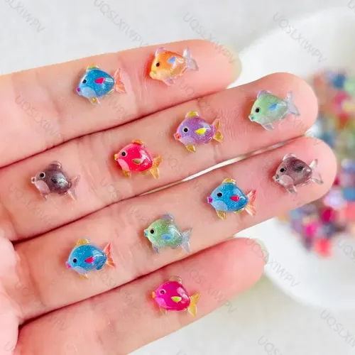50 Bonitos Accesorios Para Uñas Con Forma De Pez Cielo Estre