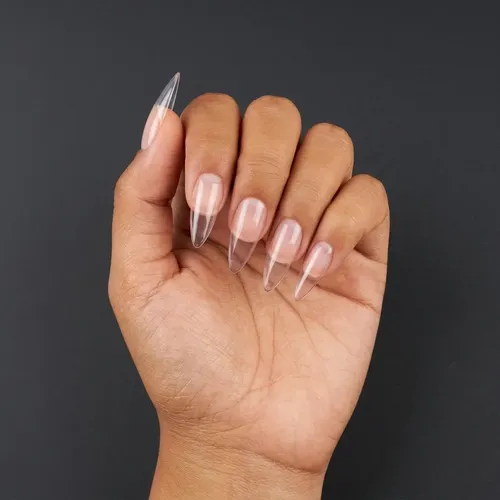 Tips Soft Gel Stiletto S Transparente 480 Unidades 12 Size
