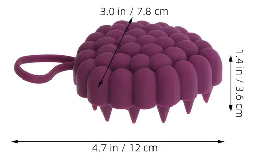Cepillo Para Cuero Cabelludo Para Eliminar Caspa 2 Piezas Purple