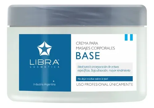 Crema Base Para Masajes Corporales Libra 250g