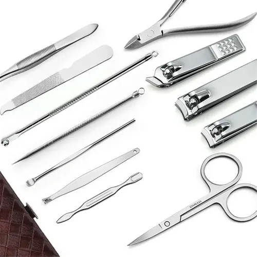 Set 12 Piezas Estuche Manicura Pedicura Cuidado Personala