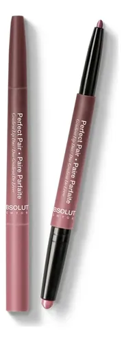 Dúo Labial Satinado Y Delineador Absolute New York