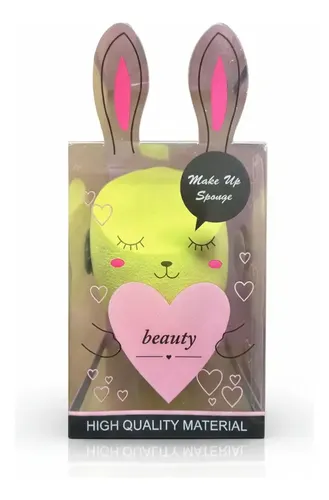 Esponja X1 De Maquillaje Beauty Blender Regalo Caja Conejito