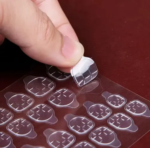 Sticker Adhesivo Pegamento P/ Tips Uñas Postizas Cinta Bifaz