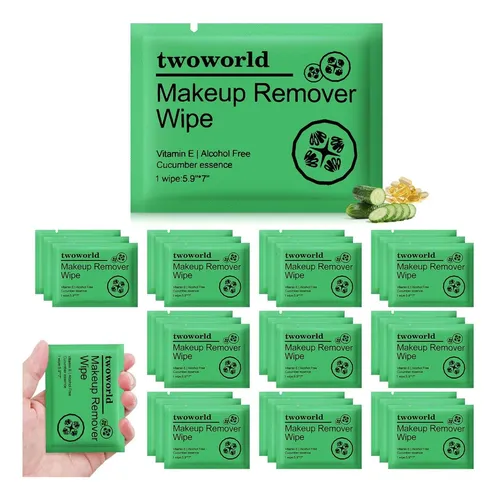 Toallitas Removedoras Maquillaje 100 Pzas Pepino Twoworld