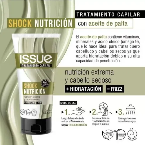 Issue Tratamiento Capilar Shock Nutrición 150g