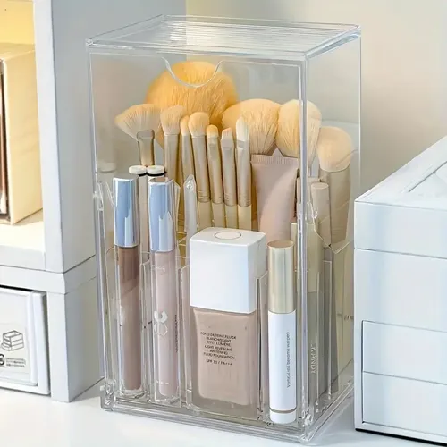 *v Organizador De Maquillaje Acrílico, Caja De
