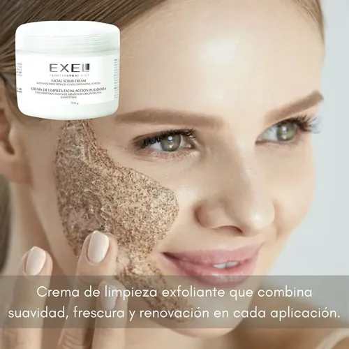 Crema Exfoliante Facial Accion Pulidora Exel Grano Fino 500m