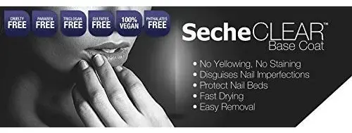 Kit Profesional Seche Clear Base Coat Cristal Claro 473 Ml