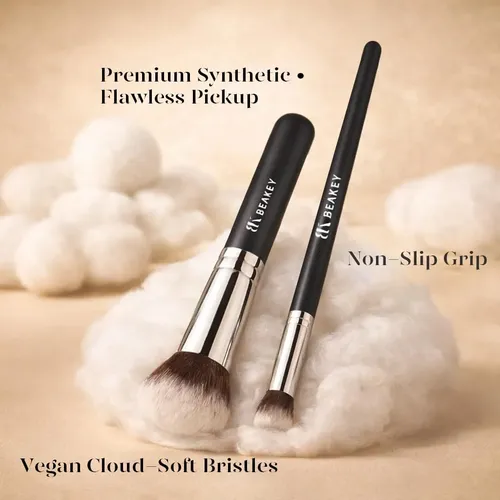 Set De Brochas De Maquillaje Beakey 13 Unidades Con Estuche