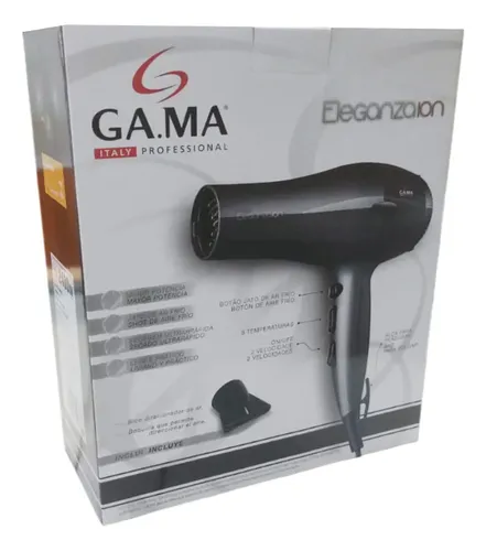 Secador De Pelo Ga.ma Eleganza Ion 2400w 3 Temp 2 Vel