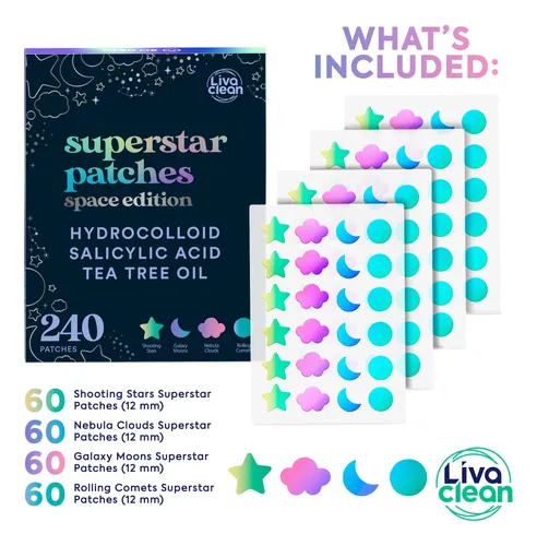 Parches Para Acné Livaclean Superstar Space Edition 240 Unid