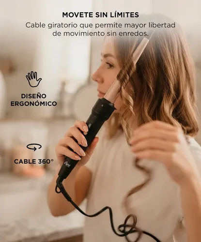 Buclera De Pelo Rizador Gadnic Con Ajuste De Temperatura