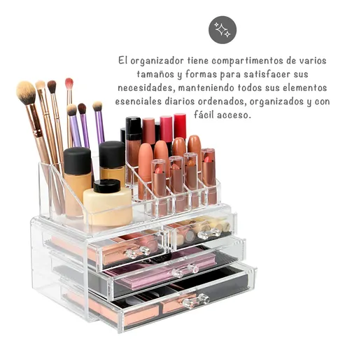 Organizador De Maquillaje/oficina Acrílico Transparente.