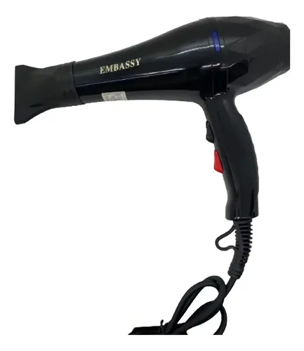 Secador De Pelo Profesional 1800w Frio Calor 2 Velocidades Color Negro