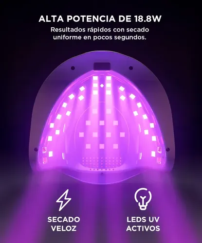Cabina Uv Gadnic Pro Manicura Uñas Esculpidas Gel Polygel