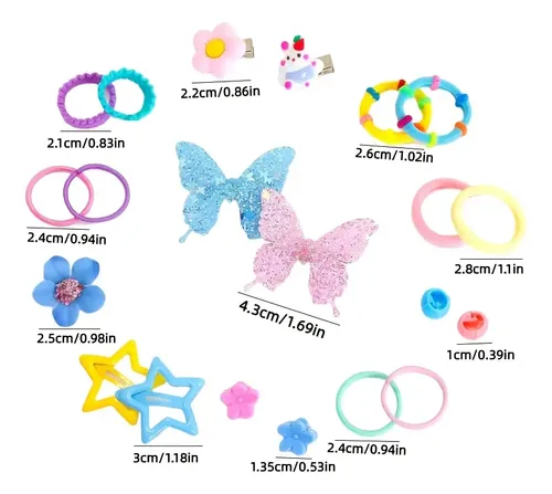 Kit 510pcs Accesorios De Cabello Para Niñas, Gomitas Y