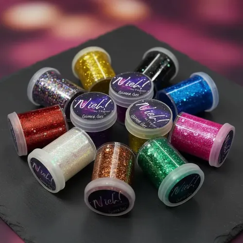 20 Geles Con Glitter Para Maquillaje Artistico Makeup Nieh