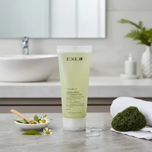 Gel De Limpieza Facial Exel Green Line Vegan Cutis 100 Ml