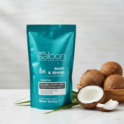 Saloon Professional Shampoo Soft & Shine Azul Issue 900ml