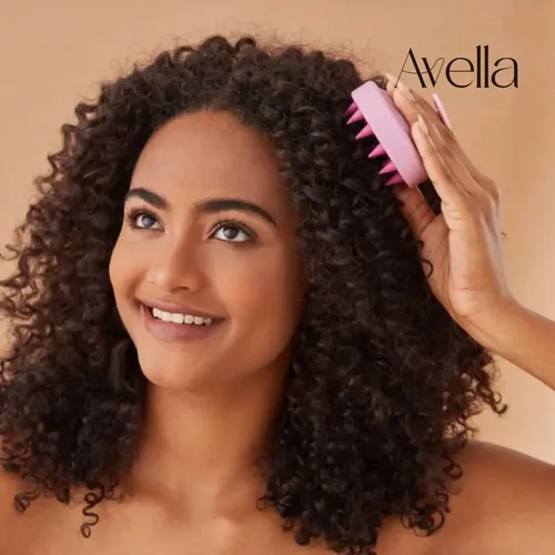Masseador De Silicone Para Couro Cabeludo Esfoliante