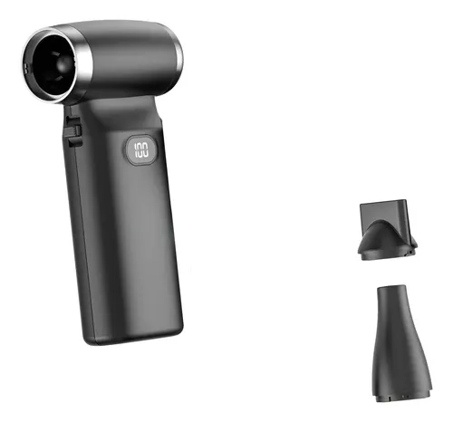 Mini Ventilador De Turbina, Soplador Seco Con Pantalla Negro
