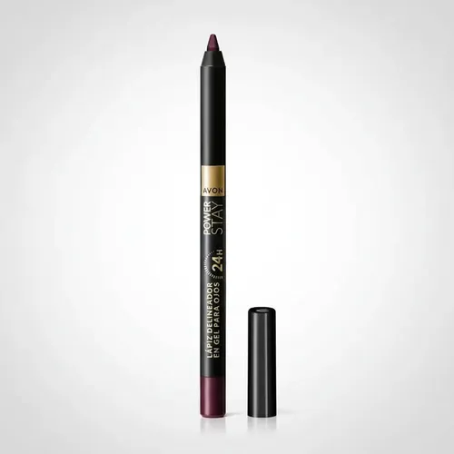 Lápiz Delineador En Gel Avon Power Stay – Tati Acabado Mate Color Bordo Iconico