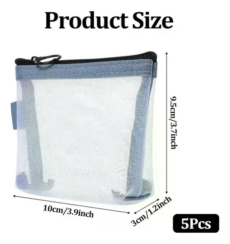 Bolsa De Cosméticos De Malla H 5x Mini Pouch R