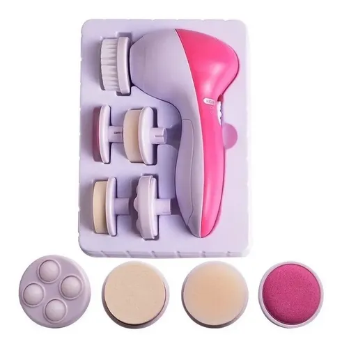 Cepillo Exfoliante Facial Masajeador Limpieza 5 En 1 A Pilas
