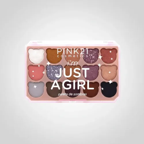 Paleta 15 Sombras Mixtas Osito Im Just A Girl Pink21