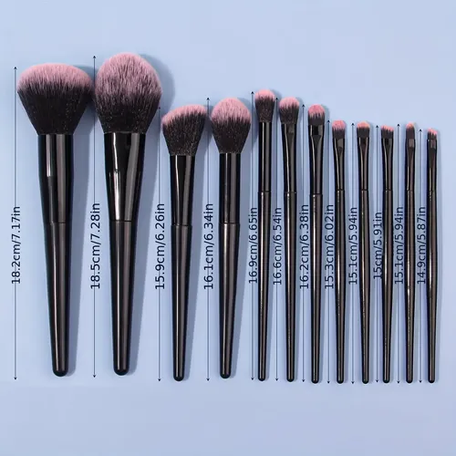 Set De Brochas De Maquillaje De 12 Piezas Rostro Ojos