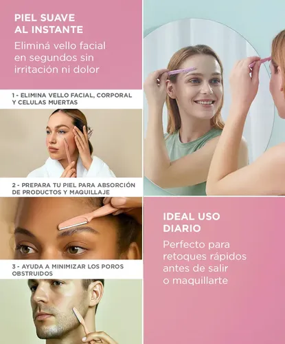 Depiladoras Faciales Care By Gadnic Set 12 Cuchillas Cejas