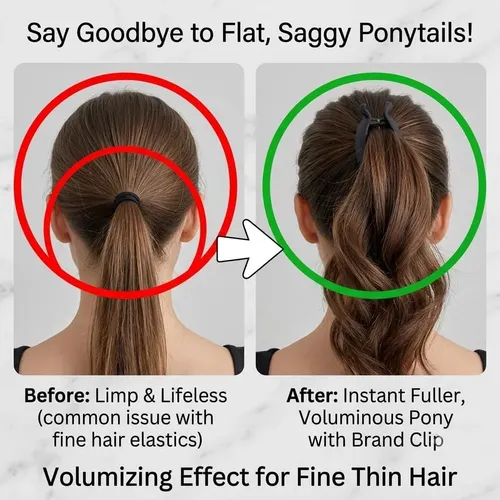 Pinzas Para El Pelo De Acrílico Negro Ámbar Vintage Con Form
