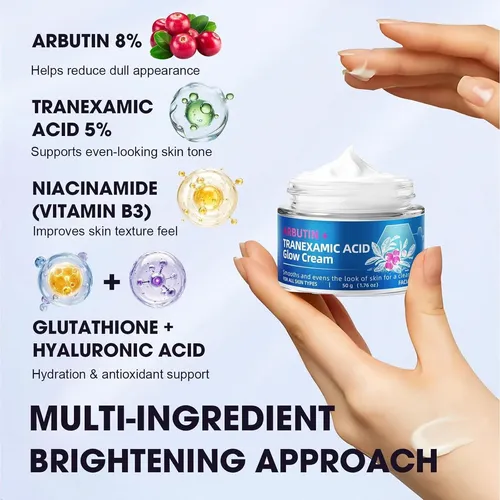 Crema Arbutina Tranexámico 8% 5% Manchas Piel 1.76 Oz