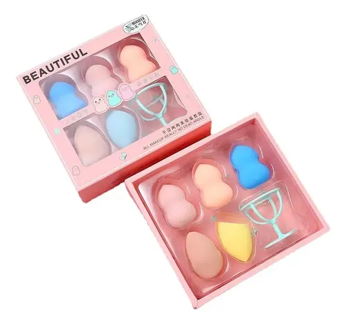 Set De Esponjas Beauty Blender Para Maquillaje Húmedo Y Seco
