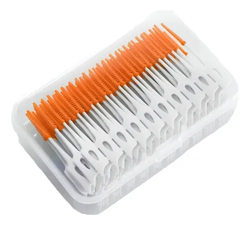 Cepillo Interdental Con 200 Palillos De Silicona ,