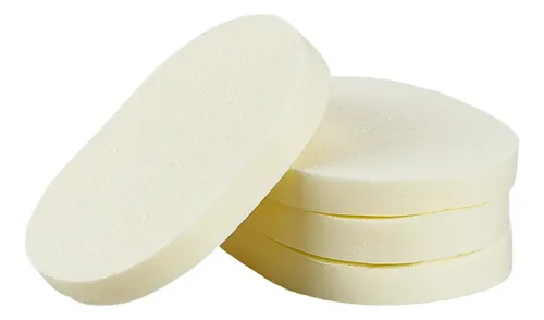 Esponja De Maquillaje Pva Ovalada Chiffon Limón