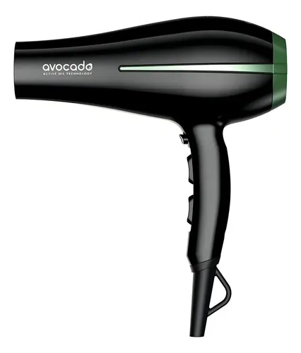 Secador De Pelo Avocado 2300w 2 Vel 3 Temp Color Negro