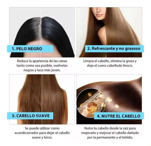Jabón Regenerador Para Cabello Negro, Jabón Cubriente × 3 Pi