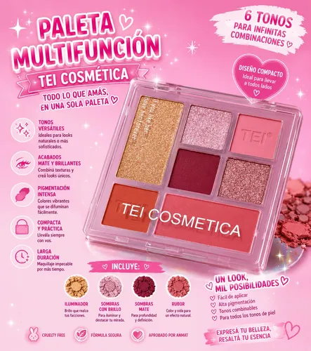 Kit De Maquillaje Delineador, Máscara De Pestañas Y Sombras